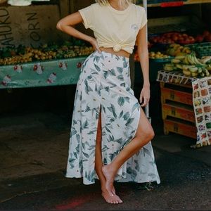 Salty Blonde Peachy Keen Maxi Skirt